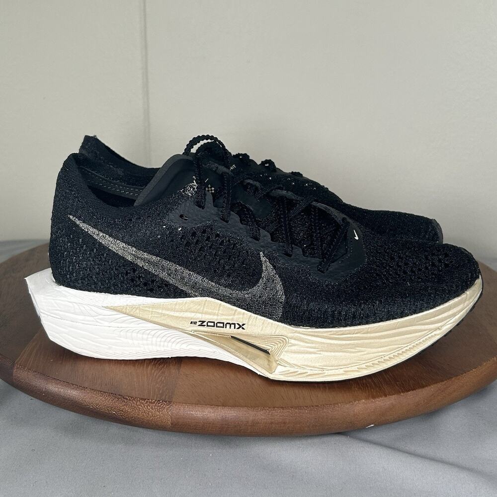 Nike ZoomX VaporFly Next% 3 Black Metallic Gold NBY Size Men’s 6.5/Women’s 8